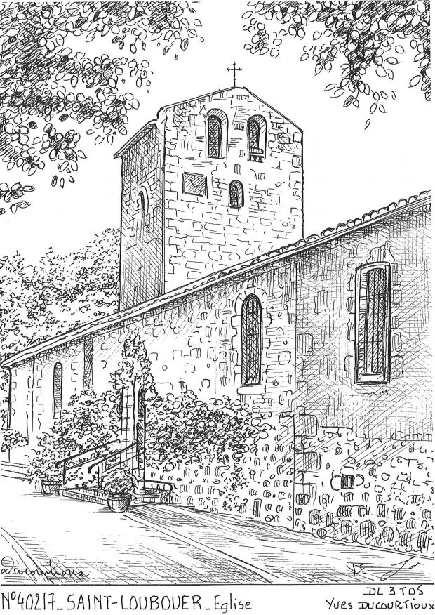N 40217 - ST LOUBOUER - église